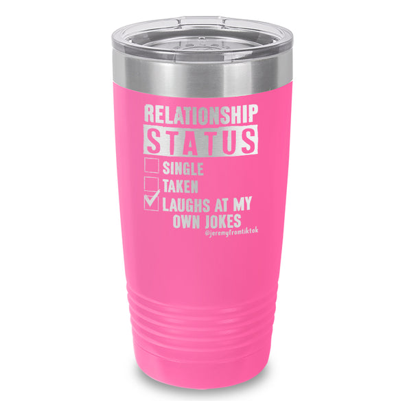 Relationship Status Laser Etched Tumbler