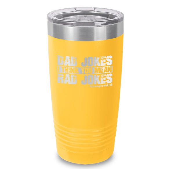 Dad Jokes Laser Etched Tumbler