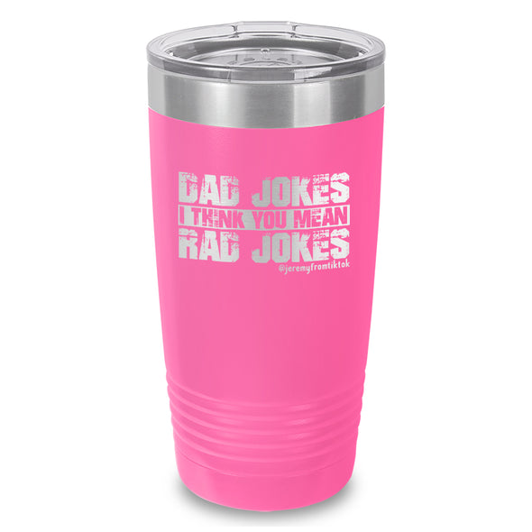 Dad Jokes Laser Etched Tumbler