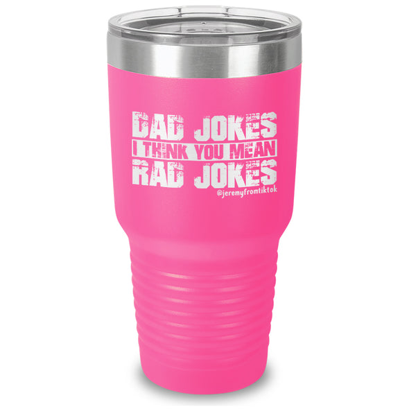 Dad Jokes Laser Etched Tumbler