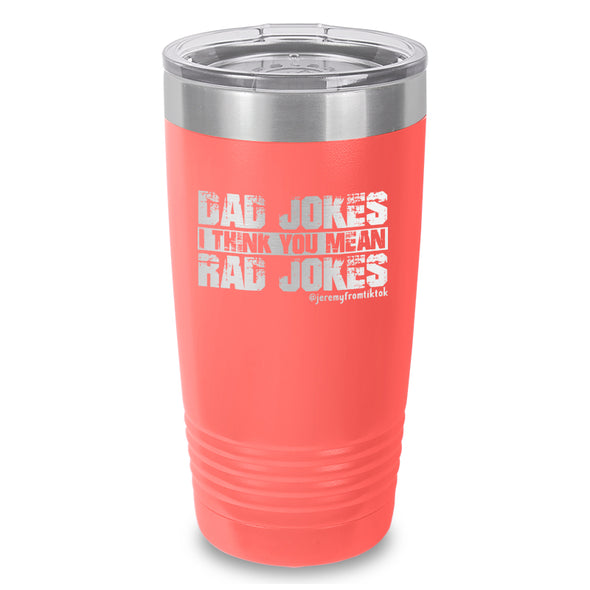 Dad Jokes Laser Etched Tumbler