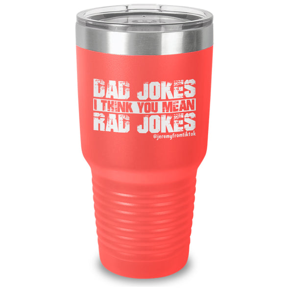 Dad Jokes Laser Etched Tumbler