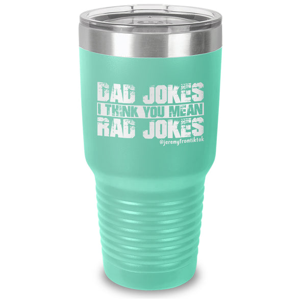 Dad Jokes Laser Etched Tumbler