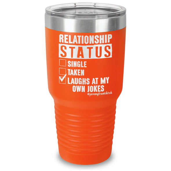 Relationship Status Laser Etched Tumbler