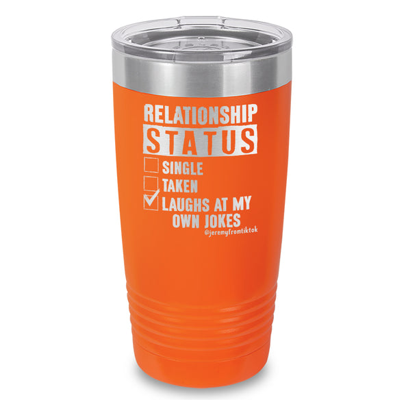 Relationship Status Laser Etched Tumbler