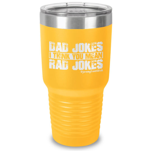 Dad Jokes Laser Etched Tumbler