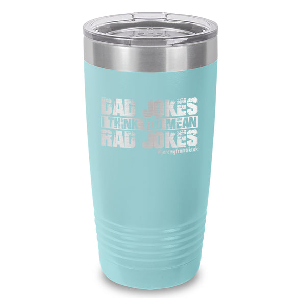 Dad Jokes Laser Etched Tumbler