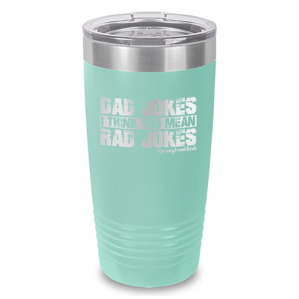 Dad Jokes Laser Etched Tumbler