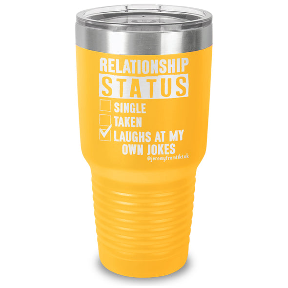 Relationship Status Laser Etched Tumbler