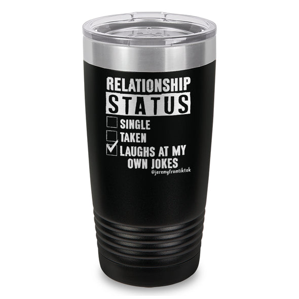 Relationship Status Laser Etched Tumbler