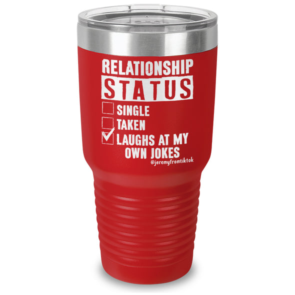 Relationship Status Laser Etched Tumbler