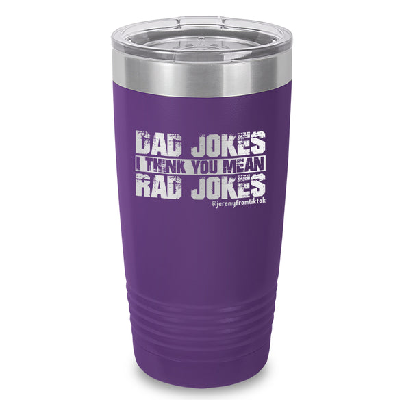 Dad Jokes Laser Etched Tumbler