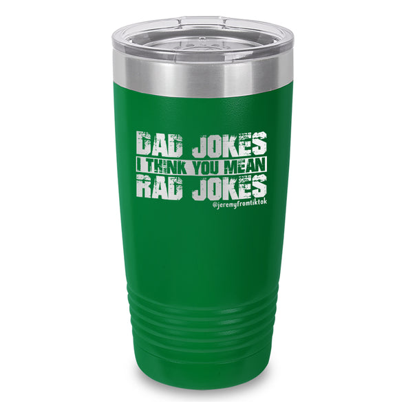 Dad Jokes Laser Etched Tumbler