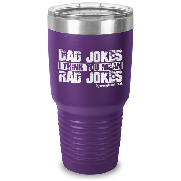 Dad Jokes Laser Etched Tumbler