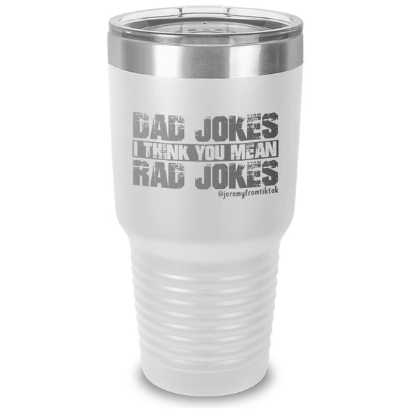 Dad Jokes Laser Etched Tumbler