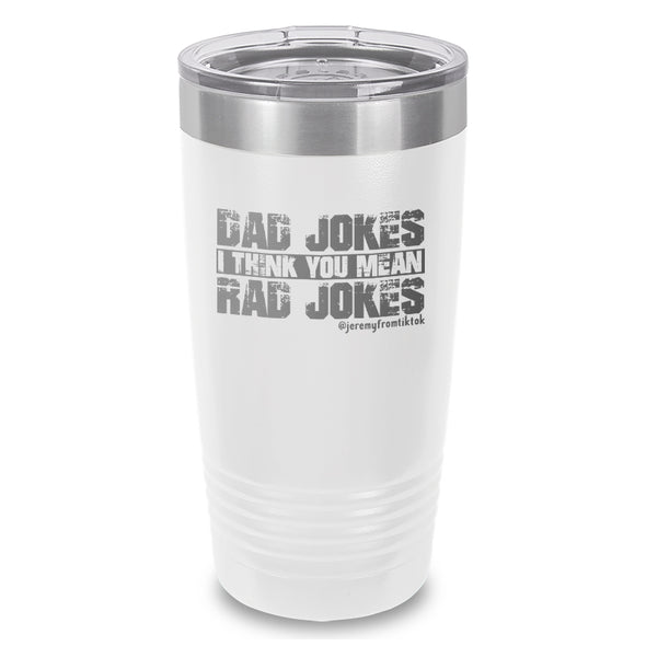 Dad Jokes Laser Etched Tumbler