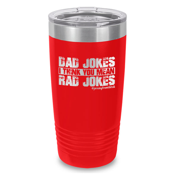 Dad Jokes Laser Etched Tumbler