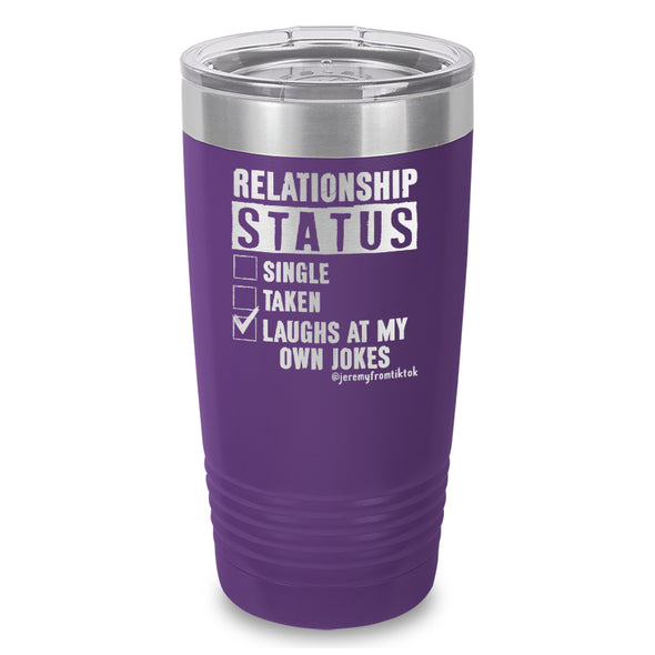 Relationship Status Laser Etched Tumbler