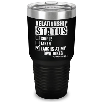 Relationship Status Laser Etched Tumbler