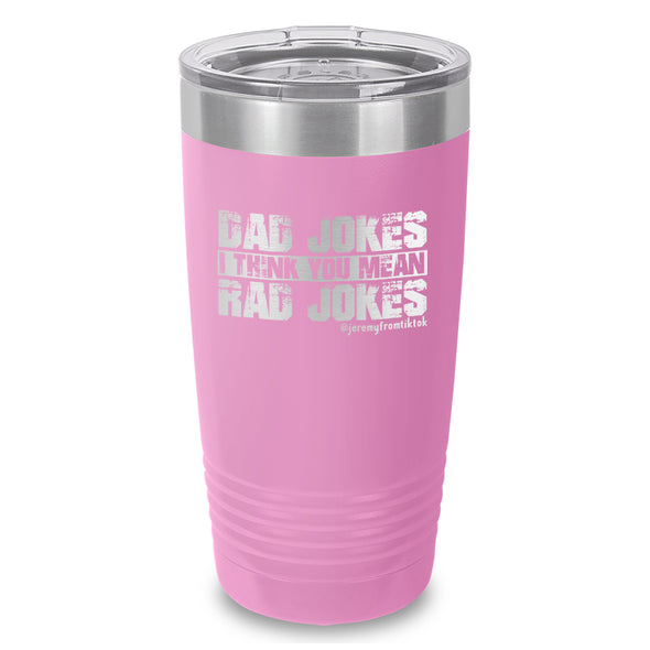 Dad Jokes Laser Etched Tumbler